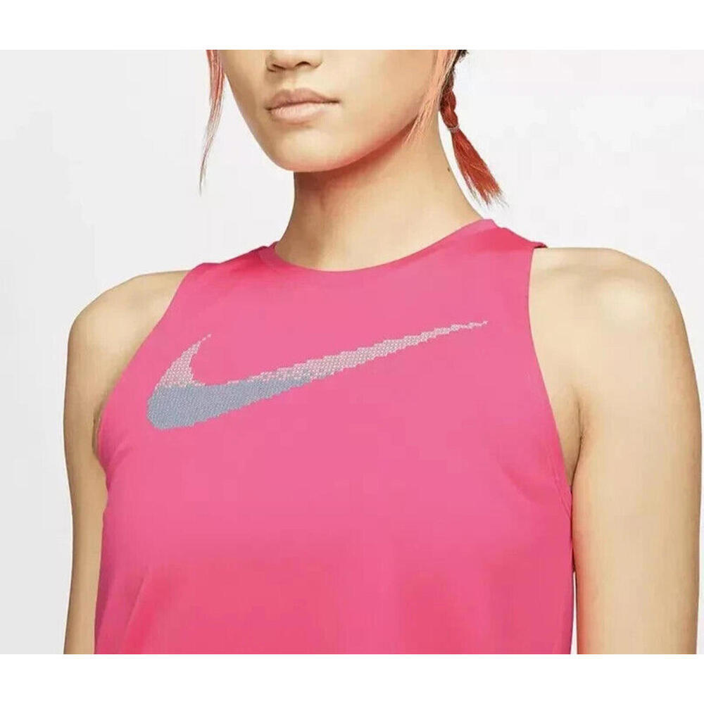 New Nike Women's Dri-fit Printed-Logo Racerback Running Tank Top, Size: XS - Picture 3 of 5